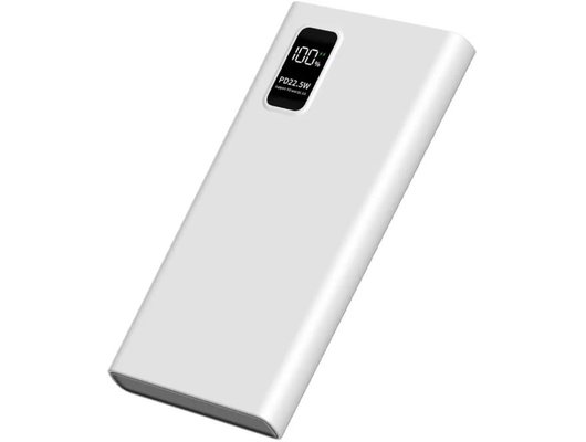 Внешний аккумулятор PERO PB05 10000 mAh, Li-Pol, output USB-C + 2 USB-A,белый